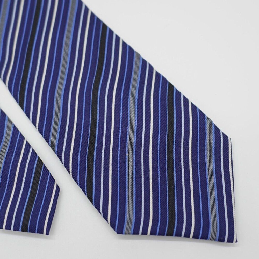 Dockers Striped‎ Blue Boys Stain Resistant Silk Tie